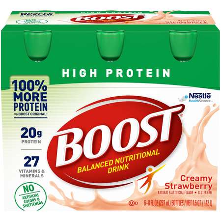BOOST Boost High Protein Strawberry Multi-Pack 8 fl. oz., PK24 00041679944363